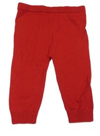 Červené pletené kalhoty Nutmeg