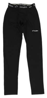 Černé spodní funkční kalhoty s logem Sondico