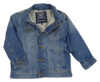 Modrá teplákovo/riflová podšitá bunda C&A