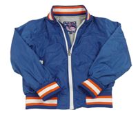 Modrý šusťákový podšitý bomber Alive