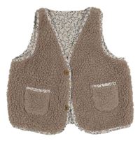 Starorůžová huňatá podšitá vesta M&S