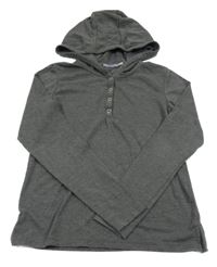 Tmavošedé triko s kapucí Pepperts