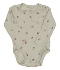 Bílé body s třešničkami H&M