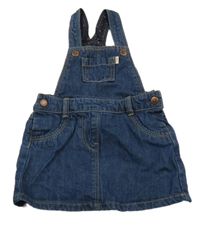 Tmavomodré riflové laclové šaty Kiabi