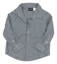 Tmavomodro-šedá vzorovaná košile Lupilu