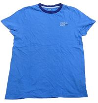 Modré pyžamové tričko s nápisem F&F