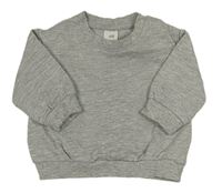 Šedá melírovaná mikina H&M