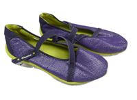 Fialovo-stříbrné textilní boty Venice vel. 35