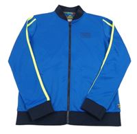 Safírová propínací sportovní mikina s nápisem Indeian Blue vel. 176