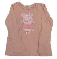 Starorůžové triko s Pepinou H&M