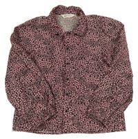 Černá halenka s květinovým vzorem H&M