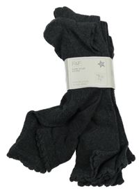 Nové - 3x - Šedé podkolenky F&F vel. 31-36