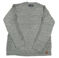 Šedý melírovaný svetr C&A