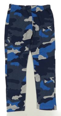 Tmavomodro-šedé army legíny M&S