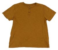 Medové tričko s knoflíčky H&M