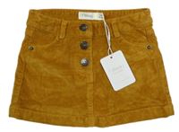 Nové - Medová manšestrová sukně Sfera 