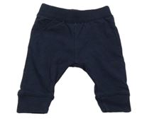 Tmavomodré cuff tepláky 