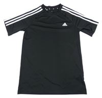 Černé sportovní tričko s logem Adidas