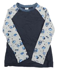 Tmavošedo-šedé triko se skaty Pocopiano