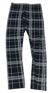 Černo-bílé kostkované legíny Primark