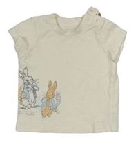 Smetanové tričko s králíčky - Peter Rabbit Tu