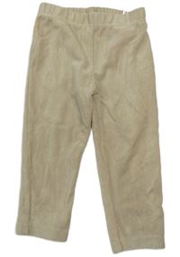 Béžové žebrované sametové legíny bpc