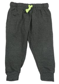 Tmavošedé melírované tepláky TESSENTIALS