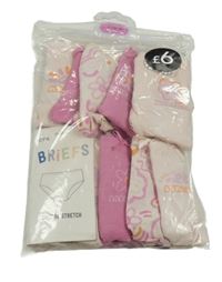 Nové - 10x - Kalhotky s květy a mašličkou - 7x - světlerůžové, 3x - růžové George