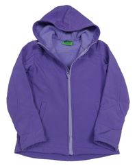 Fialová softshellová bunda s logem a kapucí MOUNTAIN WAREHOUSE