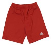 Červené funkční sportovní kraťasy Adidas