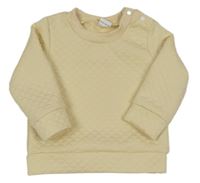 Smetanová prošívaná vyteplená mikina 