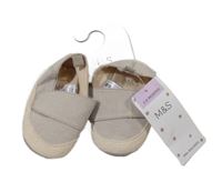 Nové - světlebéžové espadrilky M&S vel. 16