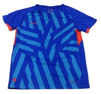 Modré vzorované sportovní funkční tričko Kiipsta