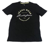 Černé tričko s nápisem Jack & Jones