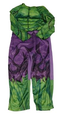Kostým - Zeleno-fialový overal - Hulk George