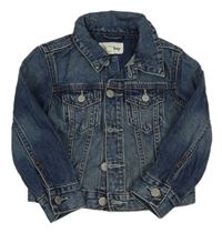 Tmavomodrá riflová bunda s Mickeym GAP