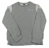 Šedo-bílá mikina s nápisem River Island