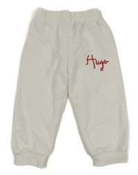 Smetanové tepláky s nápisem