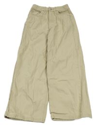 Béžové široké rifle Tchibo