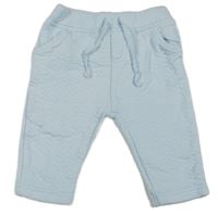 Světlemodré prošívané chino tepláky Mintini