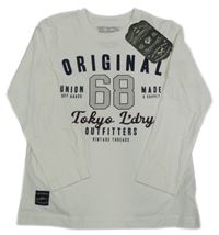 Nové - Smetanové triko s nápisem Tokyo Laundry