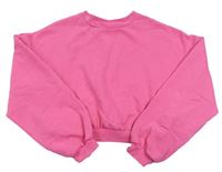 Růžová crop mikina zn. H&M