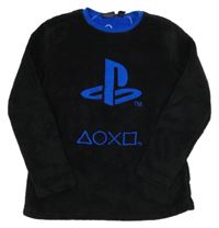 Černá chlupatá mikina s PlayStation Primark