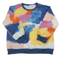 Barevná vzorovaná mikina 