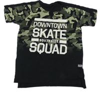 Černo-khaki army tričko s nápisem Pep&Co