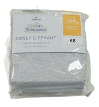 Nové - šedé melírované bavlněné napínací prostěradlo 