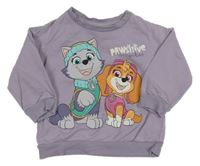 Fialová mikina s Tlapkovou patrolou Nickelodeon