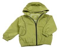 Zelená nepromokavá jarní bunda s kapucí Zara