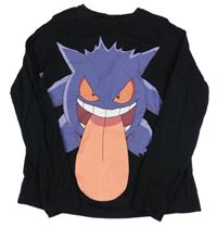 Černé pyžamové triko s Pokémonem 