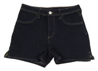 Tmavomodré riflové kraťasy H&M